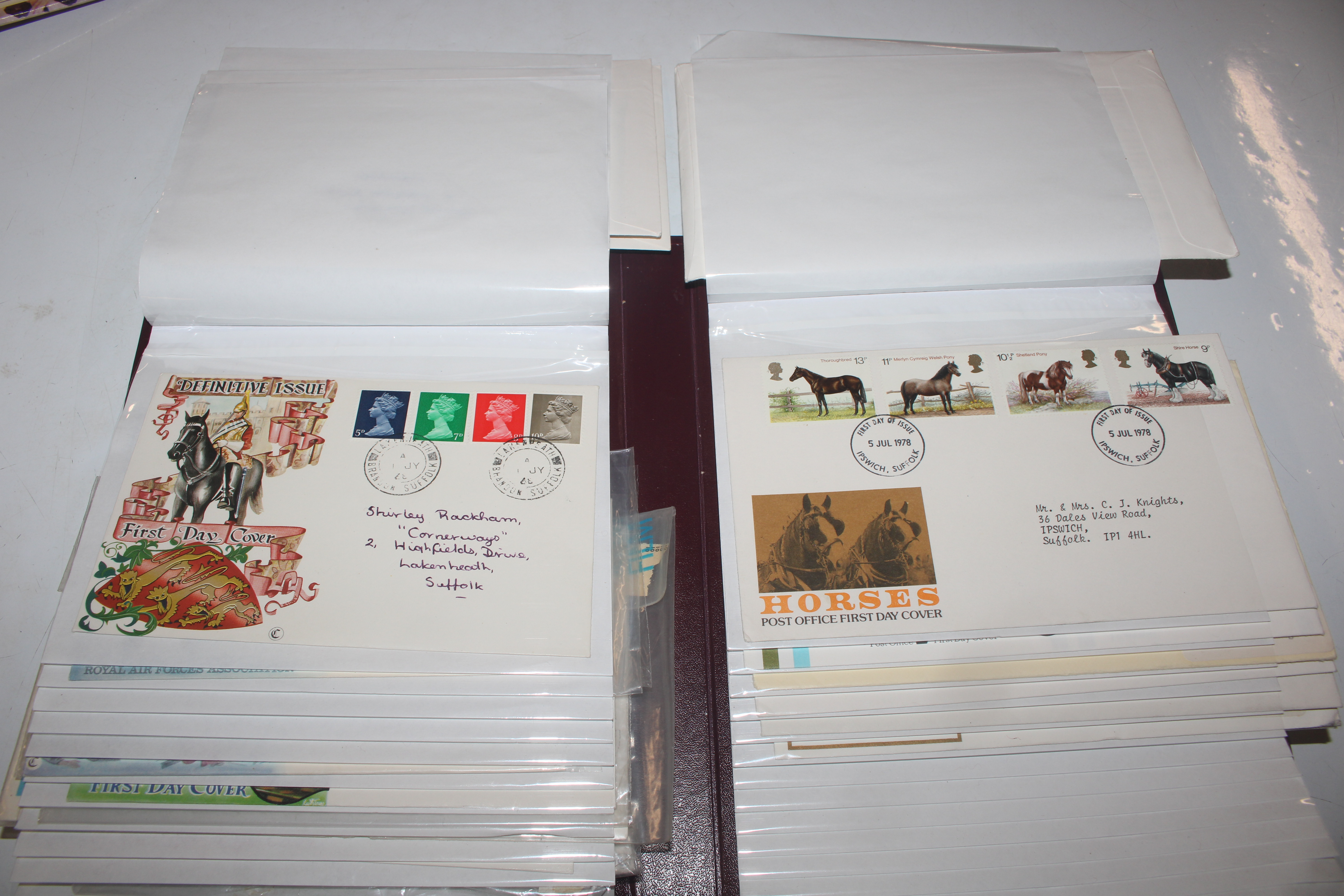 Two albums containing stamps and First Day covers; - Image 3 of 28