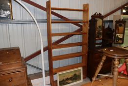 A large pine bookcase