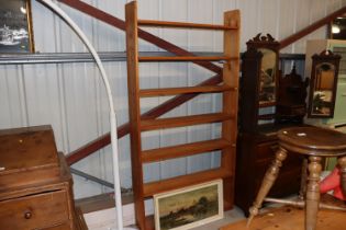 A large pine bookcase