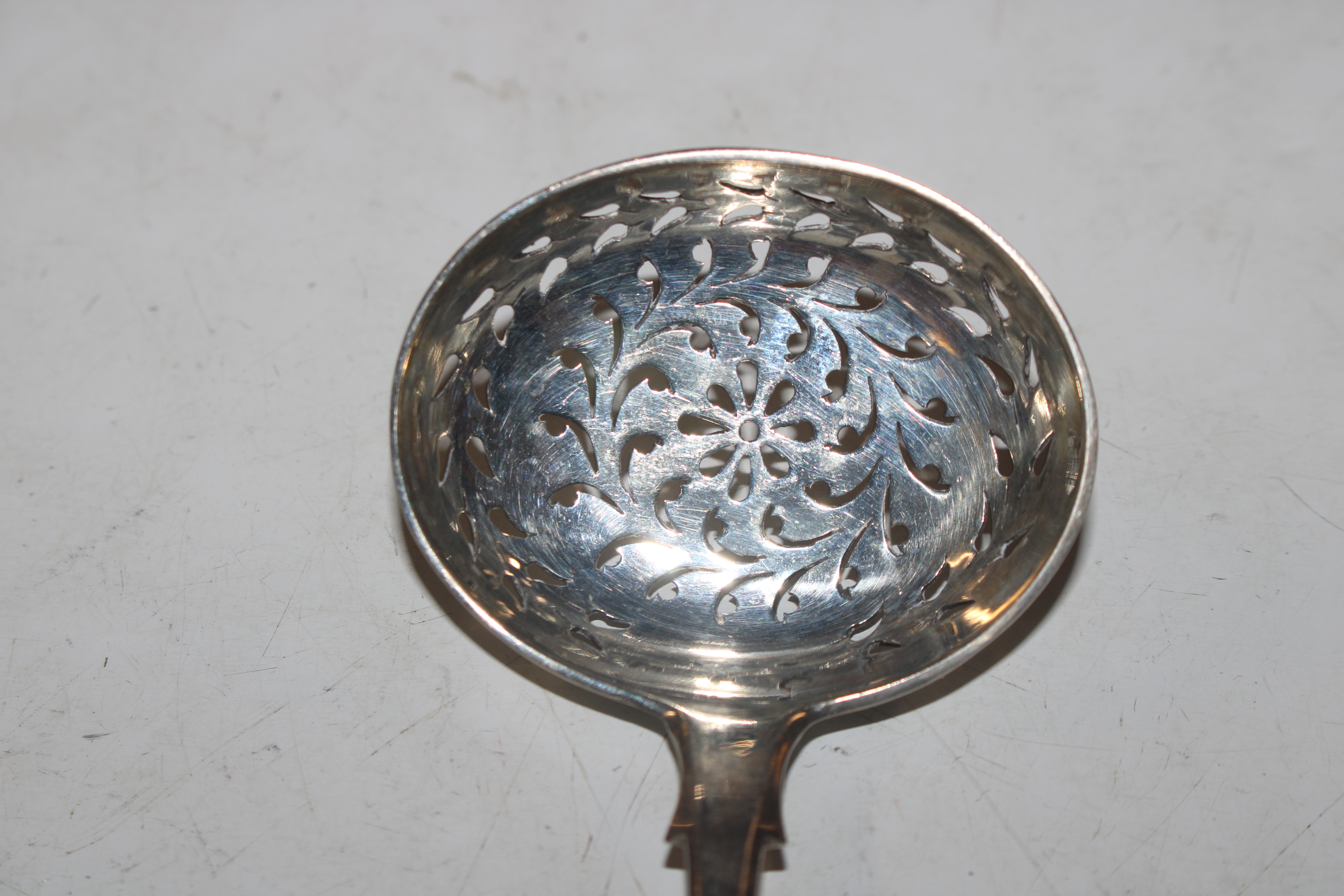 A Victorian Scottish silver sifter spoon, Hallmark - Image 2 of 3