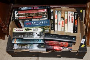 A collection of mostly paperback war books