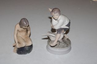 Two Royal Copenhagen porcelain figures
