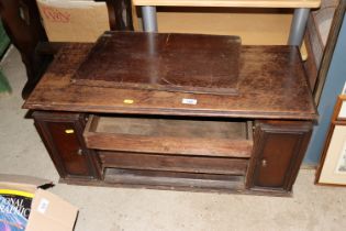 A small oak collector's chest converted from a rad