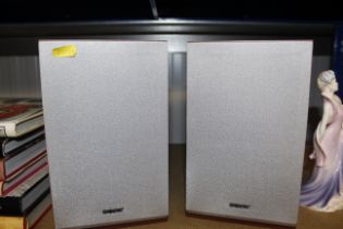 A pair of Sony speakers