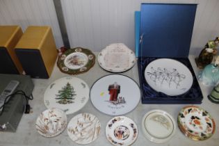 A Spode Christmas Tree cake plate; a limited editi