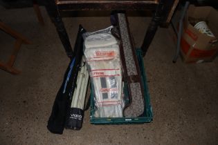 A box of sporting equipment
