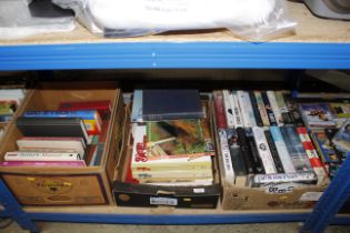 Three boxes of various hardback and other books