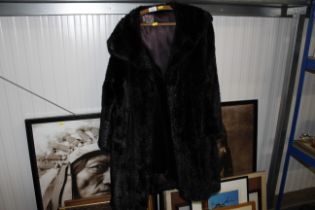 A Glen Royal simulated mink coat