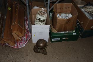 Two boxes containing various glass and china and a