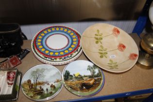 A Marks & Spencer floral decorated bowl; a pottery