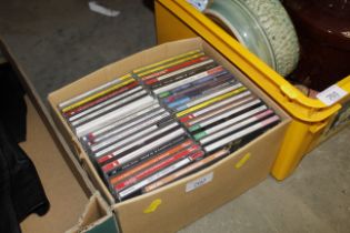 A box of CDs