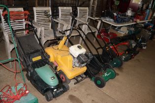 A turf cutter with Honda 5.5 engine