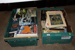 Two boxes of various books