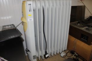 A Honeywell electric oil filled radiator