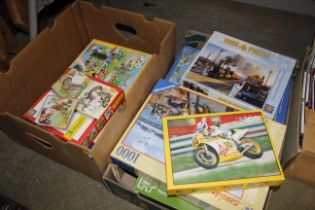 Two boxes of puzzles