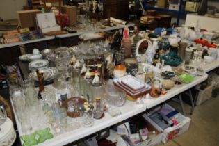 A large collection of decorative glass and china i