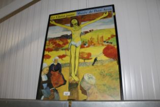 A framed and glazed French poster
