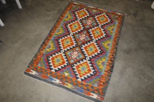 An approx. 5' x 3'3" Chobi Kelim rug