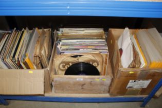 Three boxes of various records