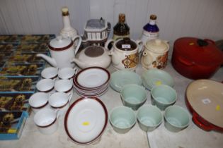 A collection of Woods ware teaware; Royal Porcelai