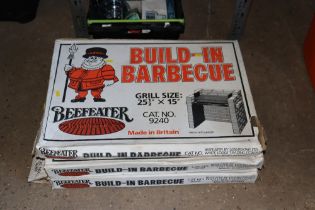 Three Beefeater built in barbeques