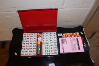 A Mahjong set and book