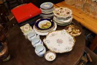 A quantity of 19th Century and later plates, boxed