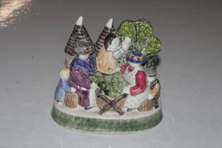 A Rye Pottery figure group "The Hop Pickers" marke
