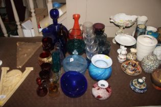 A collection of various Art Glass ware to include