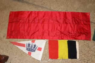 A quantity of naval and other flags