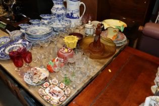 A quantity of glassware and china to include Poole