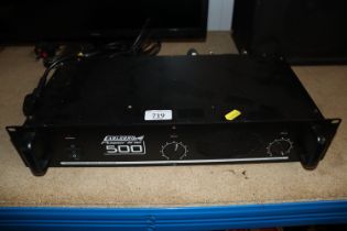 A Carlsbo Powerline 500 amplifier