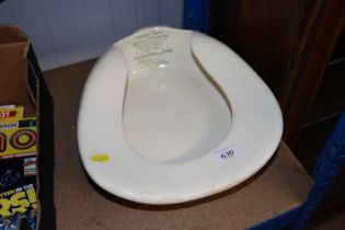 A Perfection bedpan