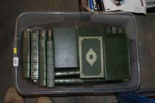 A box of Charles Dickens books