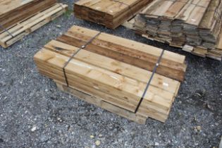 A quantity of feather edge fencing boards