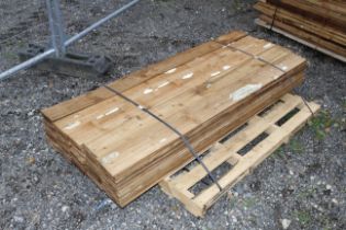 A quantity of feather edge fencing boards NB + VAT