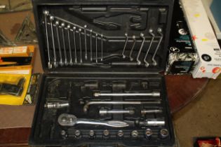 A part cased set of sockets and spanners