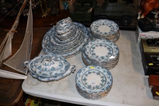 A quantity of 19th Century part dinner service