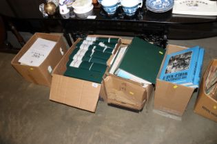 Four boxes containing RHS gardening magazines and