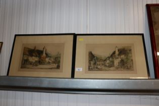 Henry G Walker, two pencil signed prints "The Ship