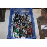 A quantity of various motorcycle engineering tools