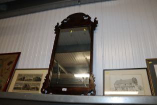 A Chippendale style wall mirror