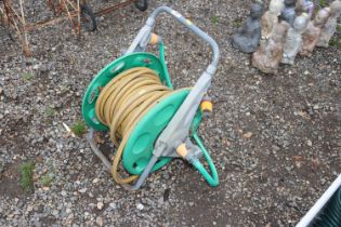 A hose reel and hose