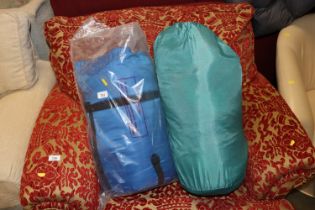 Two heavy duty sleeping bags