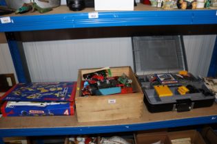 Three boxes of vintage and modern Meccano