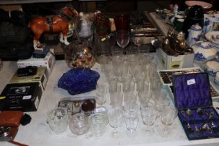 A quantity of table glassware to include 'Pall Mal