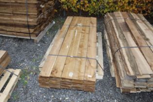 A quantity of feather edge fencing boards NB + VAT