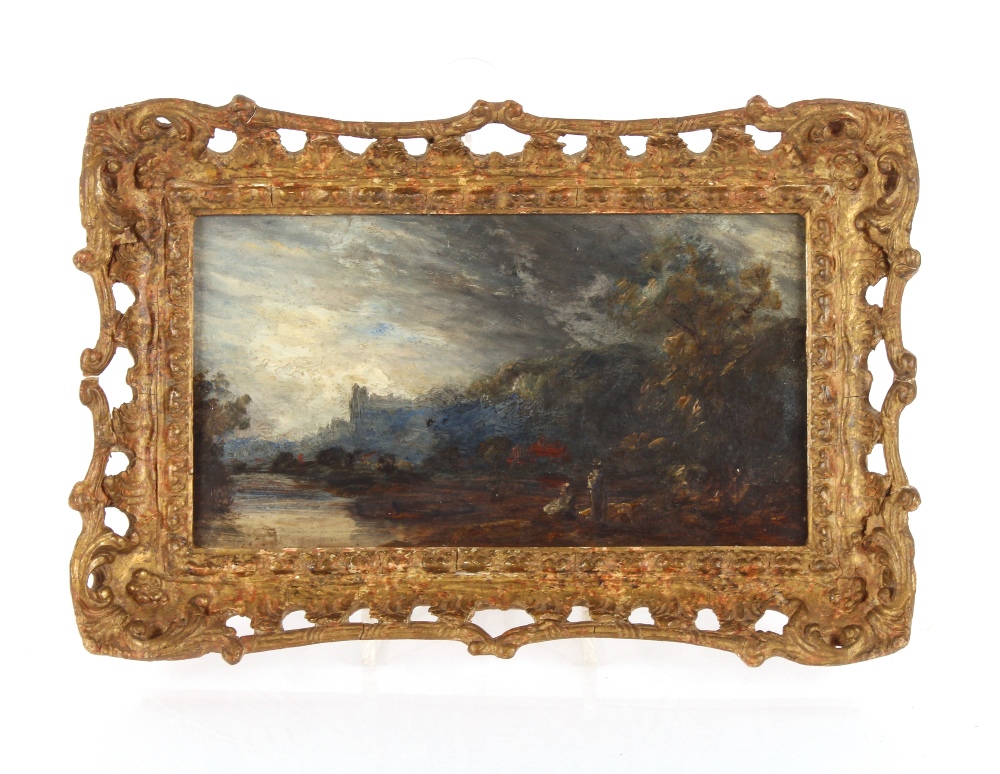 Attributed to Thomas Churchyard, a pair depicting - Image 2 of 2