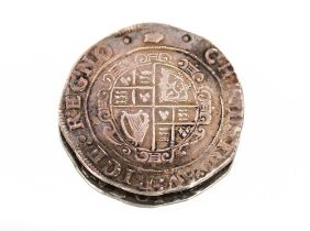 A Charles I hammered silver half crown, Group III Third Horseman, type 3A1, mint mark tun 1636-8,