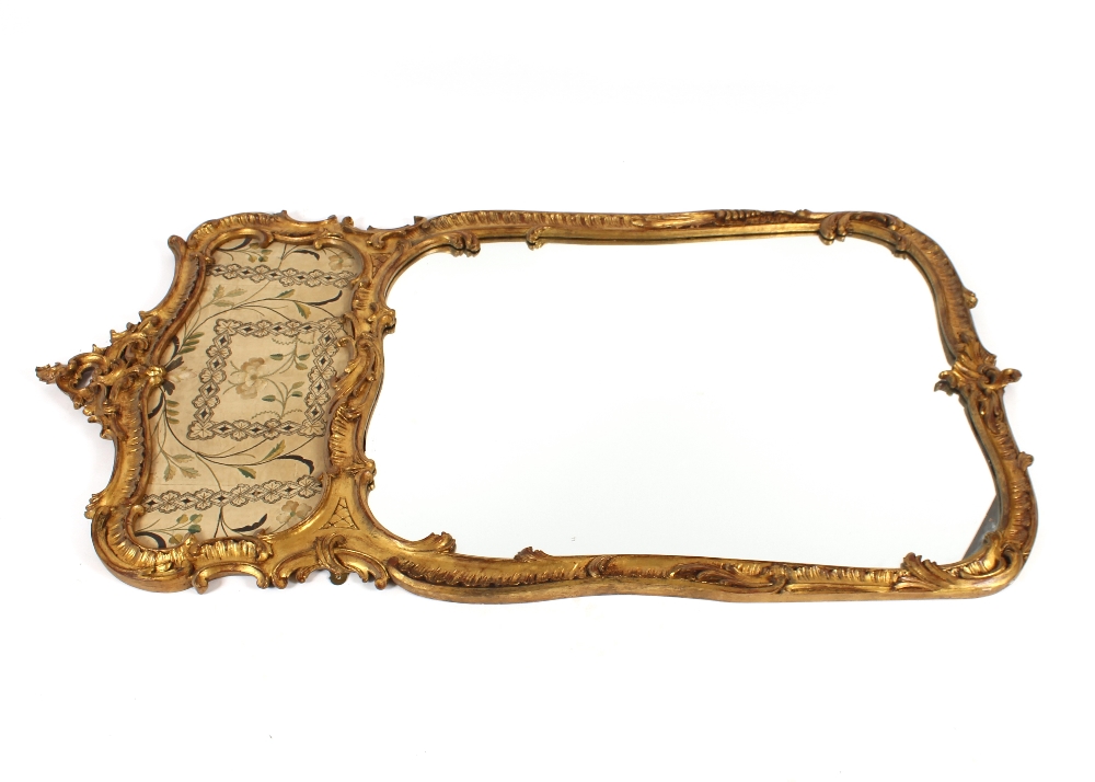 A pair of 19th Century impressive carved gilt wood wall mirrors of shaped rectangular form, - Bild 2 aus 26